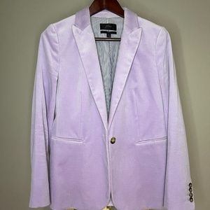 JCrew Lilac Velvet Parke Blazer - Size 8